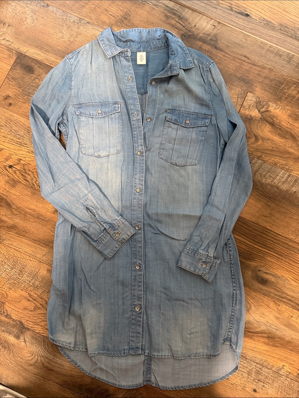 Light Blue Denim Shirt Jacket - Unbranded
